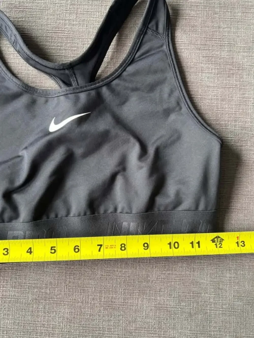 Nike Pro Hypercool Flash Sports Bra Black Size Large L Racerback Medium Support